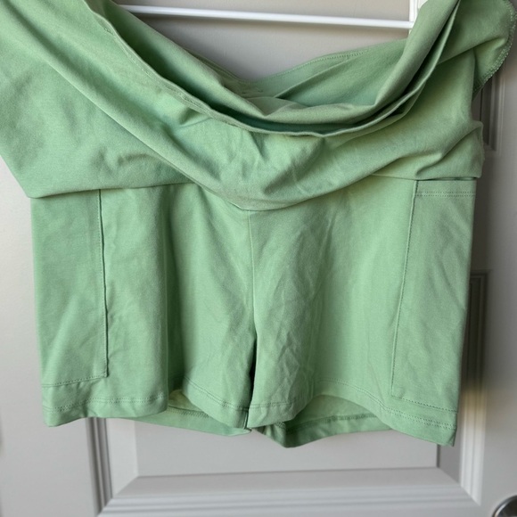 Victoria's Secret Pink High Waist V Crossover Flowy Skort In Green Size Medium - Picture 5 of 8